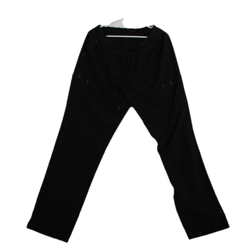 Scrubstar Scrub Pants Womens Large Black Stretch Medical Straight Leg Drawstring - Picture 2 of 12